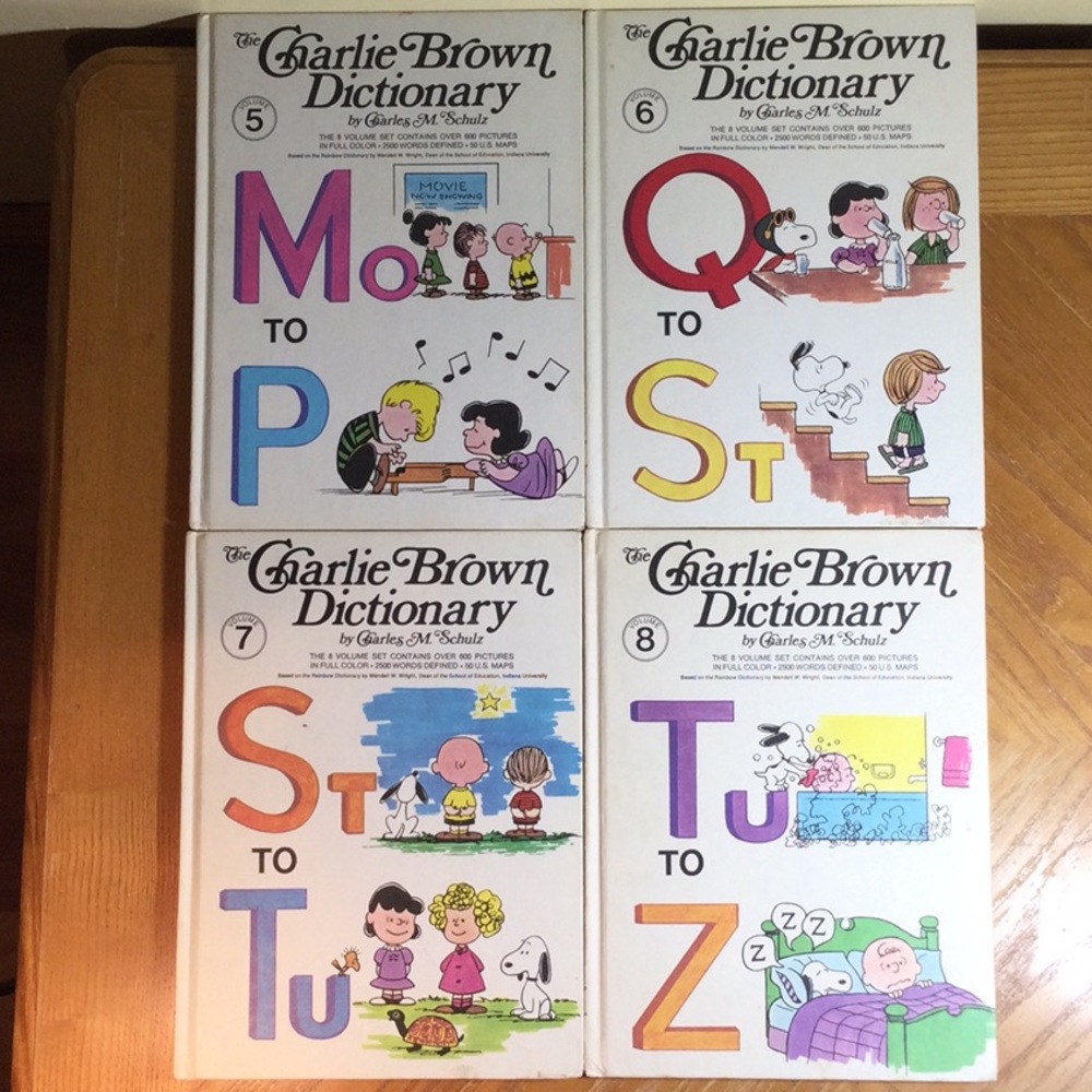 The Charlie Brown Dictionary Complete Set of 8, 1970s, Vintage - Picture 3 of 8
